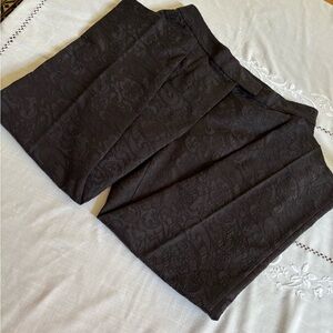 Investments Black Textured Pants